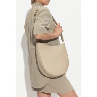 Ferragamo Shoulder Bag 'noth-south Hobo Medium' In Sand
