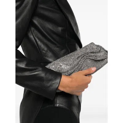 Benedetta Bruzziches Clutch With Chain Shoulder Strap In Silver