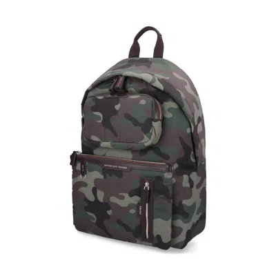 Anya Hindmarch Camouflage Multi Pocket Backpack In Green
