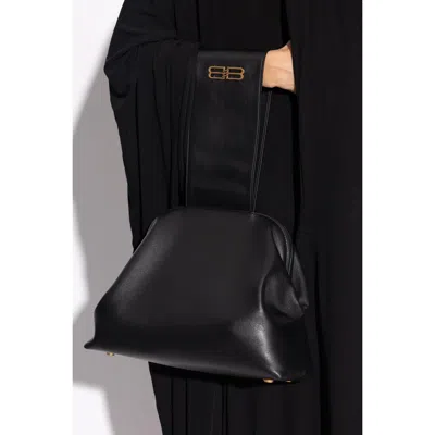 Balenciaga Leather Handbag In Black