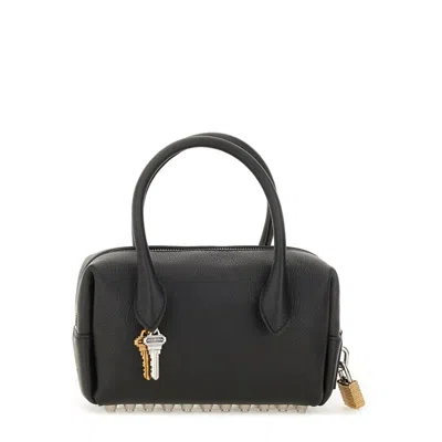Alexander Wang Roux Small Shoulder Bag In Black Leather In Black