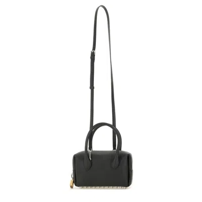 Alexander Wang Roux Small Shoulder Bag In Black Leather In Black
