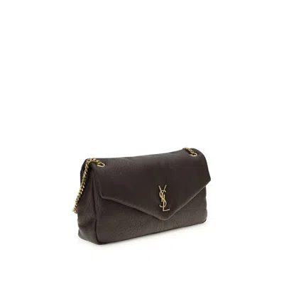 Saint Laurent Calypso Shoulder Bag In Brown