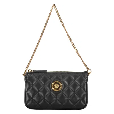 Versace Elegant And Refined Black Bag In Black