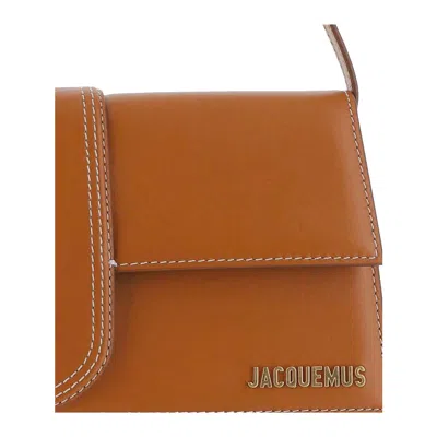 Jacquemus The Long Bambino Leather Shoulder Bag In Brown