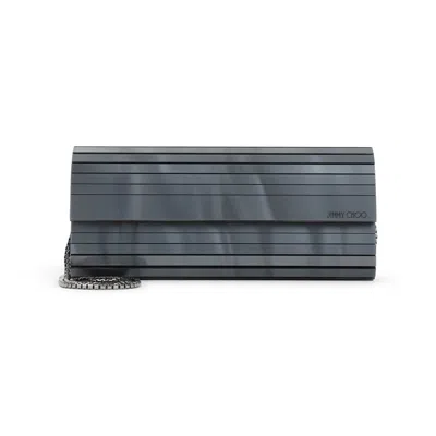 Jimmy Choo Mother Of Pearl Sweetie Clutch In Blue