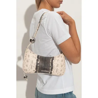 Jacquemus Shoulder Bag Le Bisou Perle In Sand