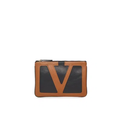 Valentino Garavani Viva Superstar Leather Envelope Clutch Bag In Multi
