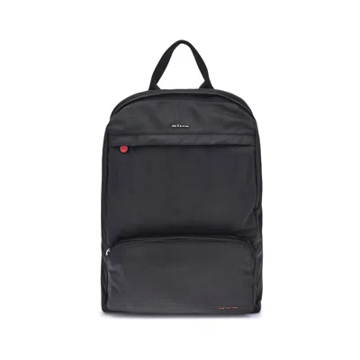 Kiton Backpack With Adjustable Straps And Front Pocket In Black