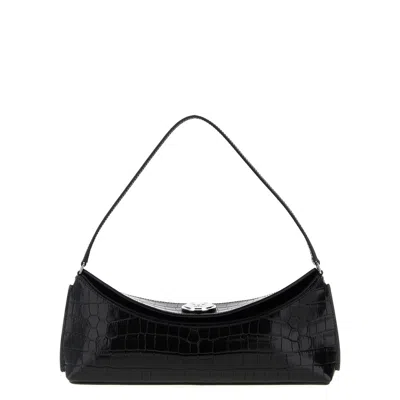 Jacquemus La Pochette Ovalo Shoulder Bag In Black