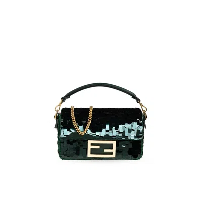 Fendi Handbag Baguette Mini In Green