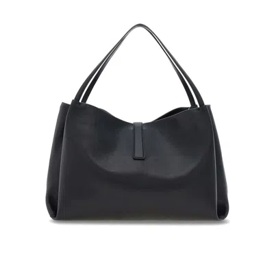 Ferragamo Women Medium Leather Shoulder Bag In Black