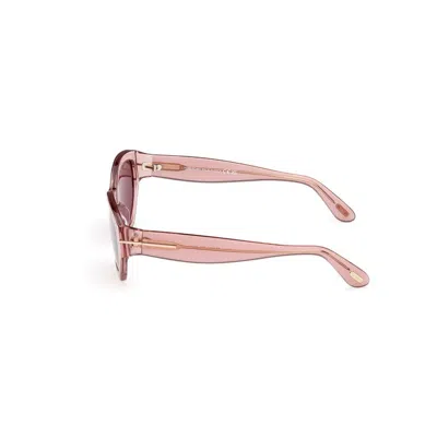 Tom Ford Penny Light Pink Cat Eye Ladies Sunglasses Ft1086 72e 55 In Pink