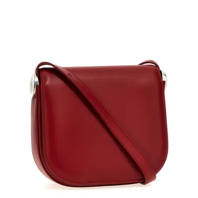 Jil Sander Coin Medium Shoulder Bag In Red