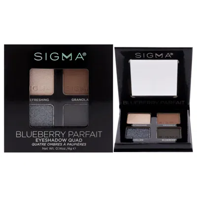 Sigma Ladies Eyeshadow Quad 0.14 oz Blueberry Parfait Makeup 811425036211 In Multi