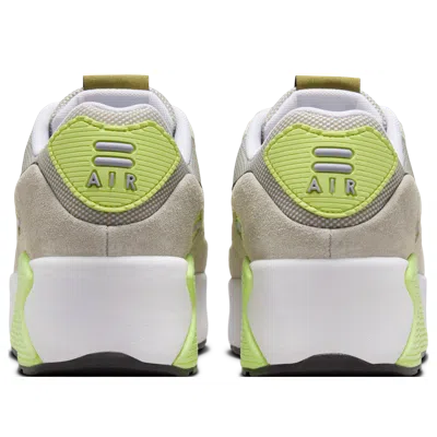 Nike (wmns)  Air Max 90 Lv8 'white Pale Ivory College Gray Light Lemon Twist' In Animal Print