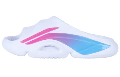 Li-ning (wmns)  8 Pe Courtside Sport Slides 'white Blue' In Multi