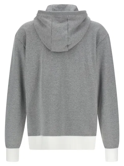 Thom Browne Grey Cotton Sweatshirt In Gray