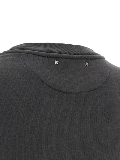 Golden Goose Athena Sweatshirt Gray In Black
