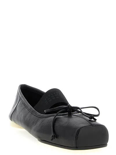 Mm6 Maison Margiela Ballet Flat Shoes Black In Black