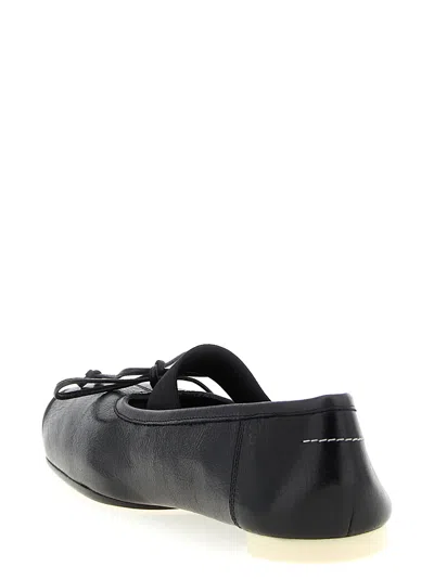 Mm6 Maison Margiela Ballet Flat Shoes Black In Black