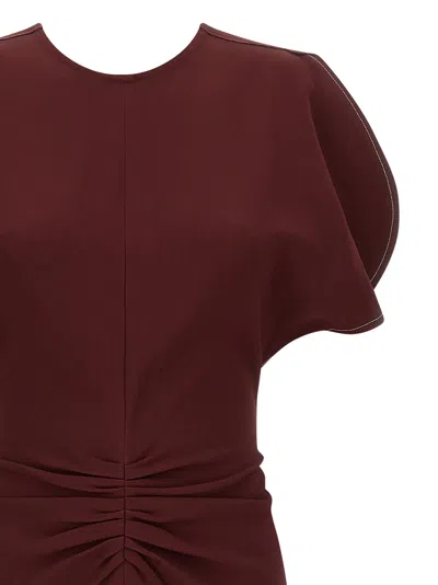 Victoria Beckham Isabella Dresses Bordeaux In Brown