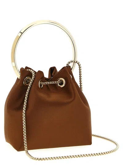 Jimmy Choo Bon Bon Handbag In Brown