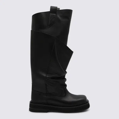 Attico Boots Blacks And Greys In Black