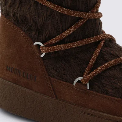 Moon Boot `mb X Guest In Residence Ltrack Knit` Boots In Brown