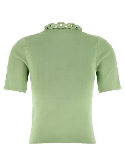Rabanne Chain T-shirt In Green