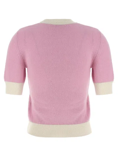 Marni Cropped Sweater Sweaters And Cardigans Pink In Pink