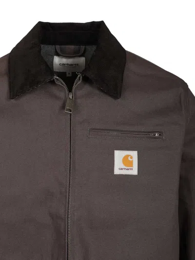 Carhartt Detroit Jackets Grey In Brown