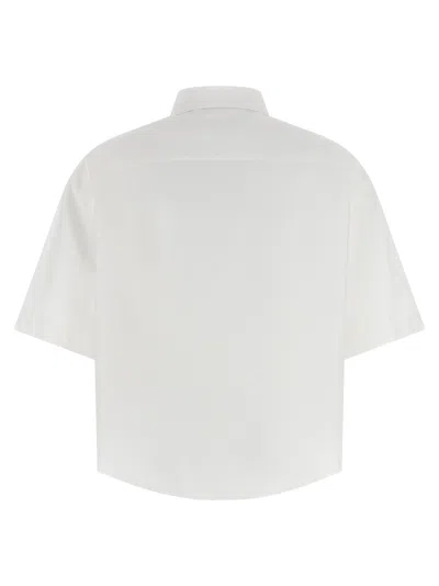 Maison Margiela Short Sleeve Shirt Button Down Collar Pocket In White
