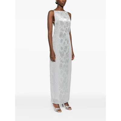 Sir Floral-print Maxi Dress In Gray