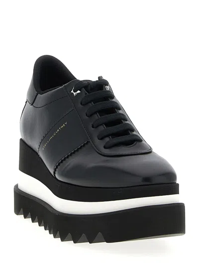 Stella Mccartney Modern Platform Sneakers Contrast Sole In Black