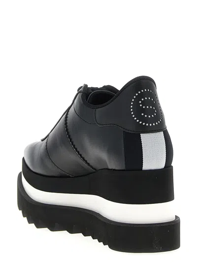 Stella Mccartney Modern Platform Sneakers Contrast Sole In Black