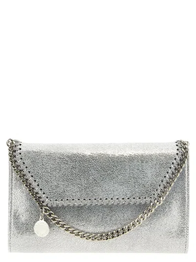 Stella Mccartney Falabella Chain Wallet Wallets And Card Holders Silver In Gray