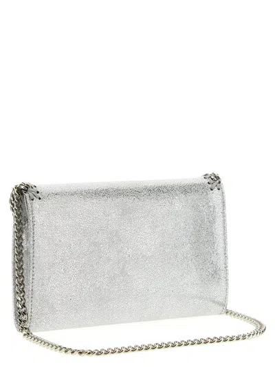 Stella Mccartney Falabella Chain Wallet Wallets And Card Holders Silver In Gray