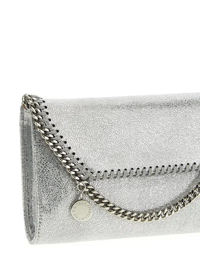 Stella Mccartney Falabella Chain Wallet Wallets And Card Holders Silver In Gray