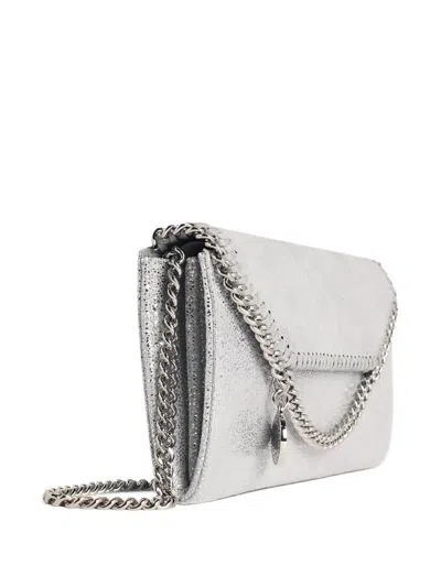 Stella Mccartney Falabella Continental Wallet In Silver