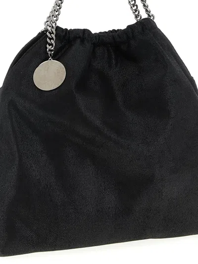 Stella Mccartney Falabella Drawstring Shoulder Bags Black In Black