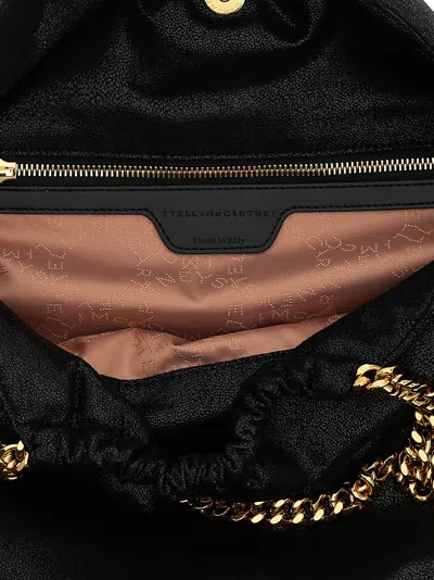 Stella Mccartney Falabella Drawstring Shoulder Bags Black In Black