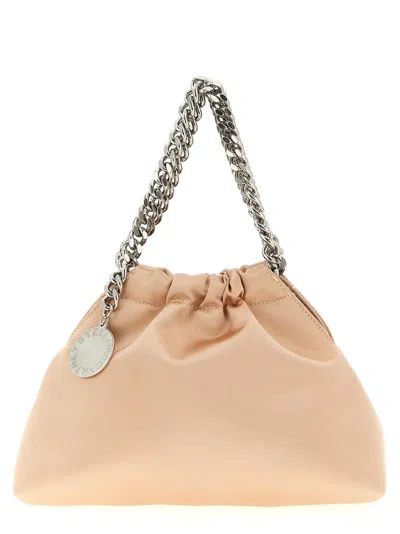 Stella Mccartney Falabella Mini Drawstring Crossbody Bags Pink In Orange