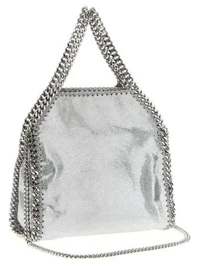 Stella Mccartney Falabella Mini Handbag In Silver