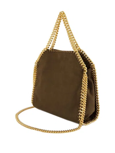 Stella Mccartney Mini Falabella Chain-strap Shoulder Bag In Brown