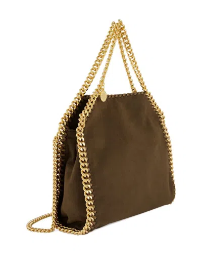 Stella Mccartney Mini Falabella Chain-strap Shoulder Bag In Brown