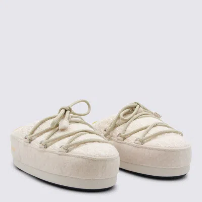 Moon Boot Flat Shoes White Sand In Nude