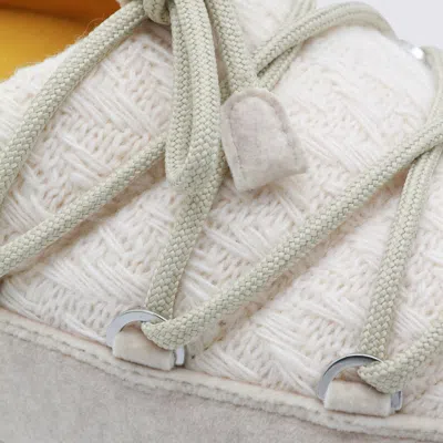 Moon Boot Flat Shoes White Sand In Nude