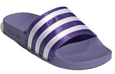 Adidas Originals (wmns) Adidas Adilette Slides 'magic Lilac' In Purple