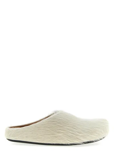 Marni Fussbett Flat Shoes White In Neutral